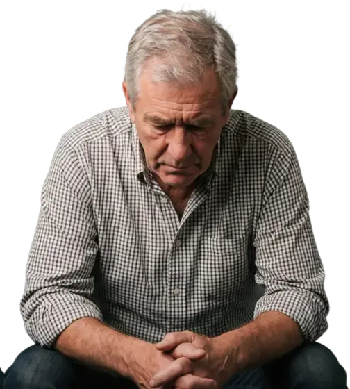 A homeowner worried about repossession