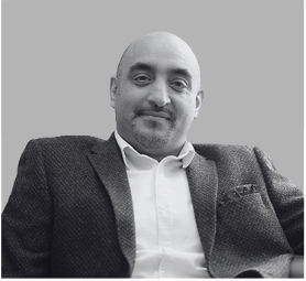 Prab FPS profile pic B&W